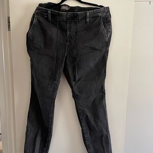 Torrid Feel the Fit Black Elastic Drawstring Waist Jeans. Size 2R 18/20